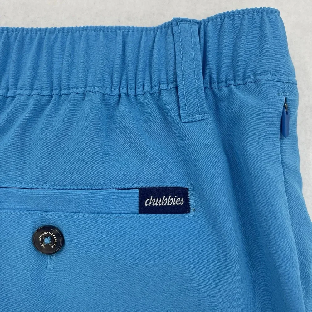 Chubbies Everywear Performance Shorts Men XL Blue Drawstring Pockets 8